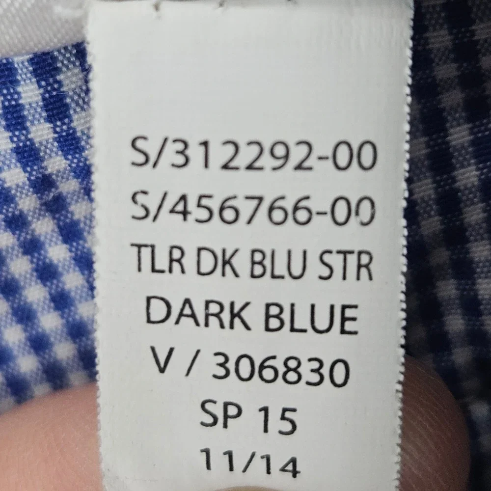 Banana Republic Chino Pants Men's 33x34 Gray-Blue Tailored Fit Non-Iron Cotton